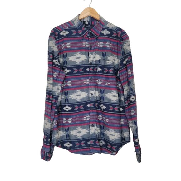 American Eagle Outfitters Other - American Eagle Men's Aztec Long Sleeve Button Shirt - Large